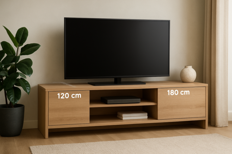Meuble TV 120 ou 180 cm : Comment choisir la bonne taille ?