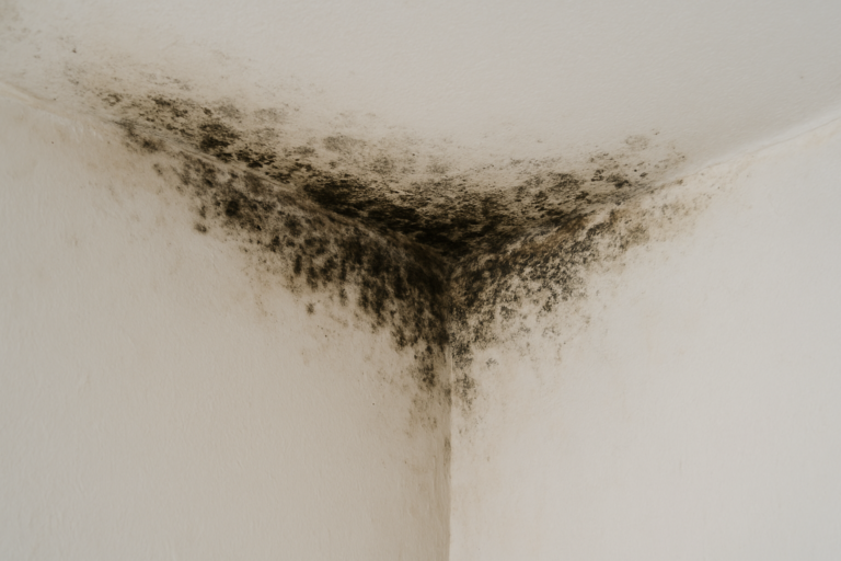 Moississure au joint mur-plafond : causes, solutions et traitement définitif