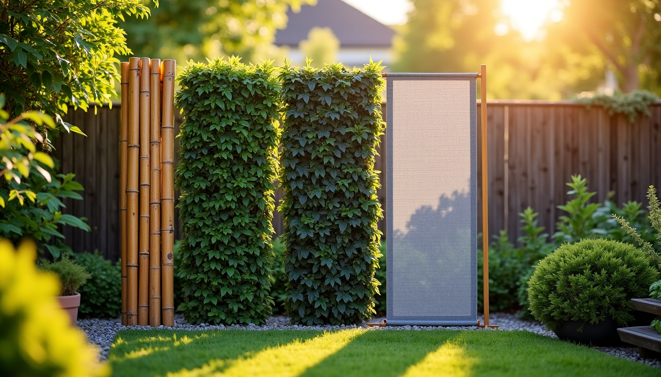 brise vue efficace choisir et solutions d'occultation pour votre jardin — à 100 %. elles sont idéales pour une